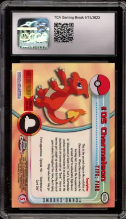 Pokemon Topps Chrome Charmeleon Tekno #05 CGC 10 Gem Mint - Image 2