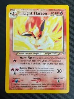 Pokemon TCG Light Flareon 46/105 Neo Destiny Regular Uncommon LP - Image 1