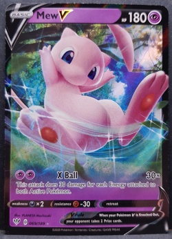 Mew V 069/189 Darkness Ablaze Pokemon Pokemon Card English Near Mint - Image 1