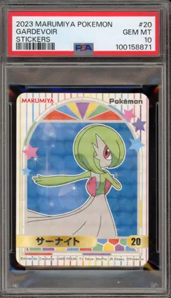 Pokemon Gardevoir Marumiya Stickers #20 PSA 10 Gem Mint - Image 1