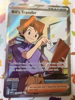 Pokemon TCG Bill's Transfer 194/165 Sv: Scarlet & Violet 151 Ultra Rare Full Art - Image 1