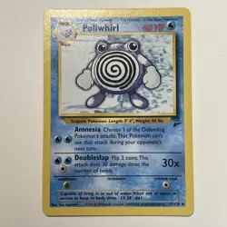 Pokemon Poliwhirl Base Set 2 057/130 Light Play LP+ or Better - Image 1