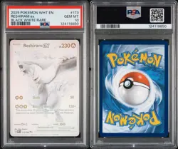 Pokemon 2025 Reshiram ex 173/086 Black White Rare White Flare GEM MINT PSA 10 - Image 3