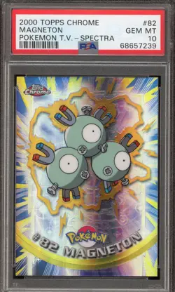Pokemon Topps Chrome Magneton Spectra #82 PSA 10 Gem Mint - Image 1