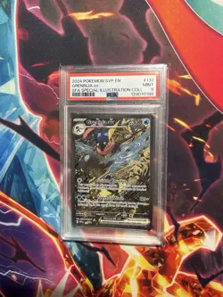 Pokemon TCG SVP EN-SV Black Star Promo #132 Greninja EX PSA 9 - Image 1