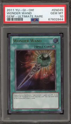 Yu-Gi-Oh! Wonder Wand Ultimate Rare GENF-EN045 PSA 10 Gem Mint - Image 1