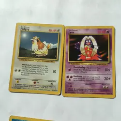 Vintage Pokemon Card Lot Of 4 Base Set 1999 Ken Sugimori 90s Heavy Played - Image 2