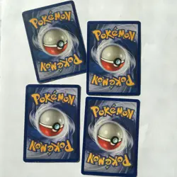 Vintage Pokemon Card Lot Of 4 Base Set 1999 Ken Sugimori 90s Heavy Played - Image 3