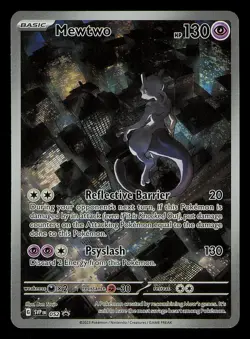 MEWTWO SVP 052 Scarlet Violet 151 Promo Illustration Rare Pokemon Card NM - Image 1