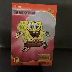 SpongeBob AA-014 Aquatic Amigos SpongeBob SquarePants Card 1st Edition - Image 1