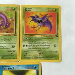 Vintage Pokemon Card Lot Of 3 Fossil Set 90s Kagemaru Himeno Art 1999 HP - Image 3