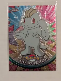 Machop Topps Chrome #66 Pokemon Card - Image 1