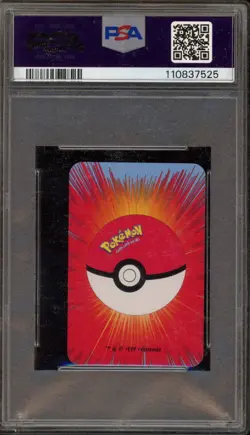 Pokemon Bicycle Mini Playing Cards Pikachu 3 of Clubs Blue PSA 9 Mint - Image 2