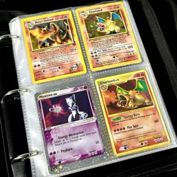 Lot of 100 ALL HOLO Vintage Pokemon Card Binder Collection Charizard - Image 1