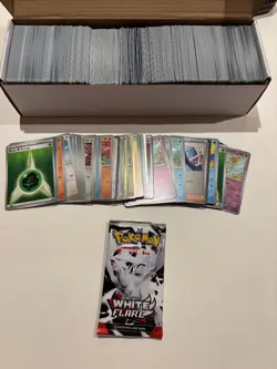 Pokemon White Flare Bulk Bag Rares Reverse Holos Commons 50 CARDS per BAG - Image 1