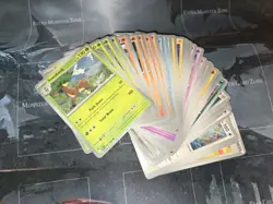 White Flare Bulk 55+ Cards Lot Pokemon No Duplicates NM - Image 1