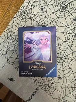Disney Lorcana Elsa Deck Box And Elsa Card Sleeves Brand New unopened - Image 1