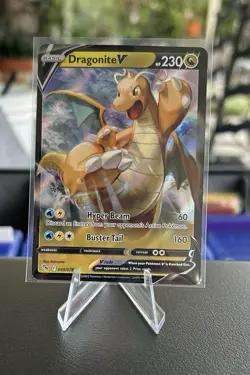 Pokemon TCG Dragonite v Full Art Holo Ultra Rare Card 049/078 Mint Condition - Image 3