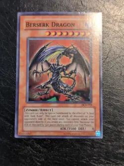 Yu-Gi-Oh! SUPER RARE HOLO CARD BERSERK DRAGON DCR-019 VINTAGE PRINT LP - Image 1