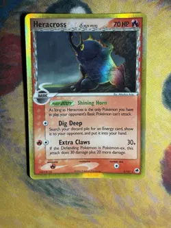 Heracross 3/101 Delta Species Ex Dragon Frontiers Holo Rare Pokemon Card HP - Image 2