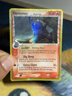 Heracross 3/101 Delta Species Ex Dragon Frontiers Holo Rare Pokemon Card HP - Image 3
