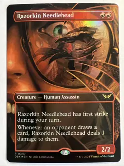 MTG Razorkin Needlehead - Duskmourn - Borderless FOIL - Image 1