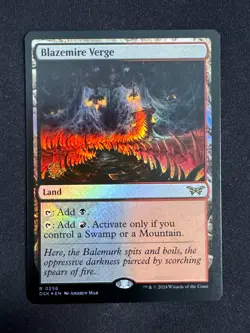 Blazemire Verge (FOIL PRERELEASE) - Duskmourn (Magic/MTG) - Image 1