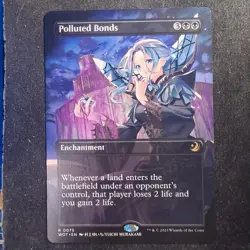 Polluted Bonds - Anime Borderless - Wilds of Eldraine (MTG) - Image 1