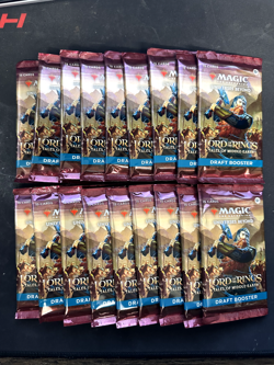 Lot of 18 Magic: The Gathering LOTR Tales of Middle-Earth Draft Booster Packs - Image 1