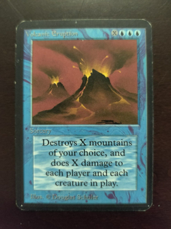 Alpha Volcanic Eruption lp- mtg Magic the Gathering rare - Image 1