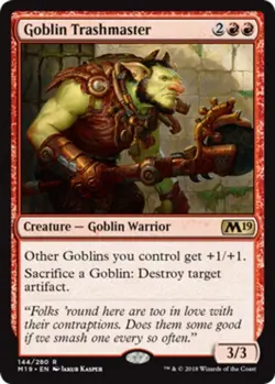 MTG Goblin Trashmaster, NM-Mint, English Core Set 2019 - Image 1