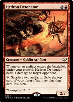 MTG Hedron Detonator (031) | NM | Commander: March of the Machine {MOC} - Image 1