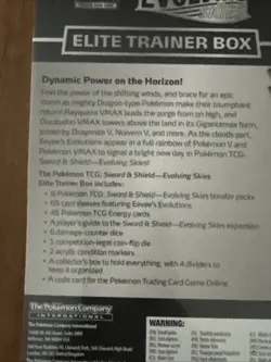 NEW Pokemon Sword & Shield: Evolving Skies Elite Trainer Box ETB - Purple/Blue - Image 4