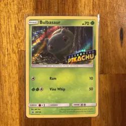 Bulbasaur SM198 Detecive Pikachu Holo Black Star Promo Pokemon Card NM - Image 1