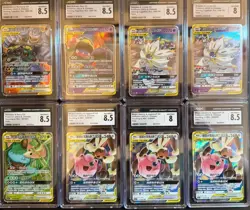 Pokemon TCG Simplified Chinese Tag Team CGC Graded 8 Card LOT OF 8 - 8.5 Grades - Image 1
