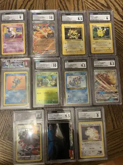 11 Graded Pokemon Card Slabs - Image 1