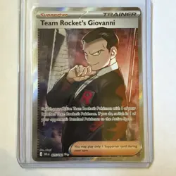 Pokemon TCG Team Rocket’s Giovanni 225/182 Destined Rivals Full Art Trainer - Image 1