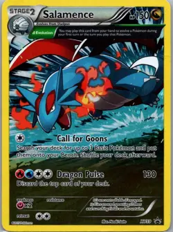 Pokemon TCG Salamence XY59 XY Black Star Promos Holo MP - Image 1