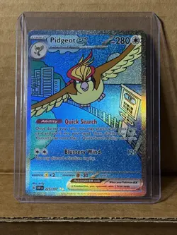 Pidgeot ex 225/197 Special Illustration Rare Obsidian Flames Pokemon Card (A) - Image 1