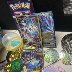 Pokemon Cards Etc LOT Mewtwo EX Coins, Tin, Sealed Trick Or Treat Pack 2023 - Image 5