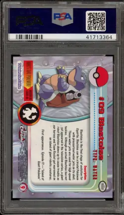 Pokemon Topps Chrome Blastoise #09 PSA 9 Mint - Image 2