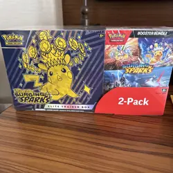 NEW Pokemon Surging Sparks Elite Trainer Box + Booster Bundle [FACTORY SEALED] - Image 1