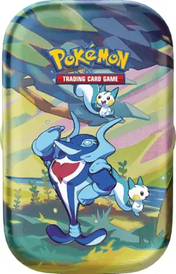 Pokemon TCG Vibrant Paldea Mini Tin Palafin & Pachirisu 2 Booster Packs - Image 3