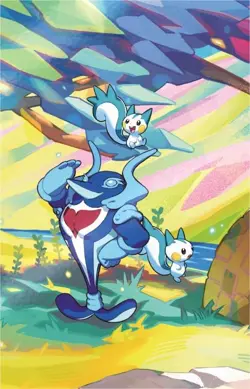 Pokemon TCG Vibrant Paldea Mini Tin Palafin & Pachirisu 2 Booster Packs - Image 4