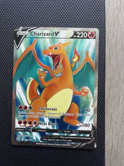 Pokemon TCG Charizard v Full Art Ultra Rare Brilliant Stars 153/172 - Image 1