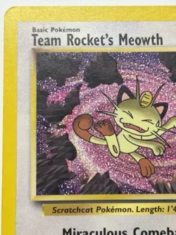 2000 Promos - Wizards Black Star Team Rocket’s Meowth Basic/Promo #18 LP - Image 3