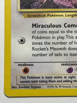 2000 Promos - Wizards Black Star Team Rocket’s Meowth Basic/Promo #18 LP - Image 4