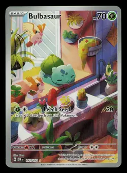 Bulbasaur 143/142 Illustration Rare - Pokemon TCG Stellar Crown- NM - Image 1