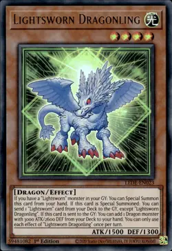 Lightsworn Dragonling - Ultra Rare 1st Edition LEDE-EN023 - NM - YuGiOh - Image 1