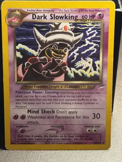 Pokemon TCG Card - Dark Slowking 20/105 Neo Destiny Rare Vintage - Image 1